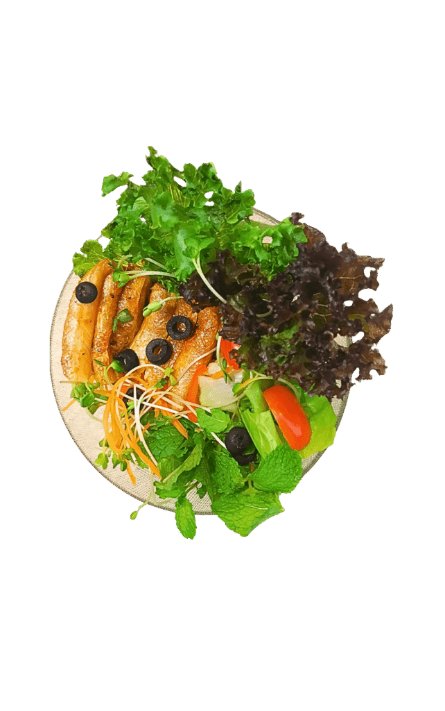 Salad lườn cá hồi